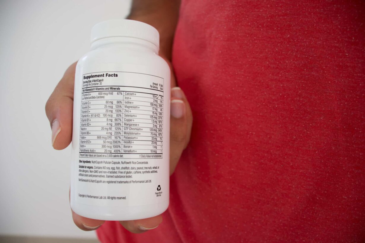 performance lab multi men ingredients