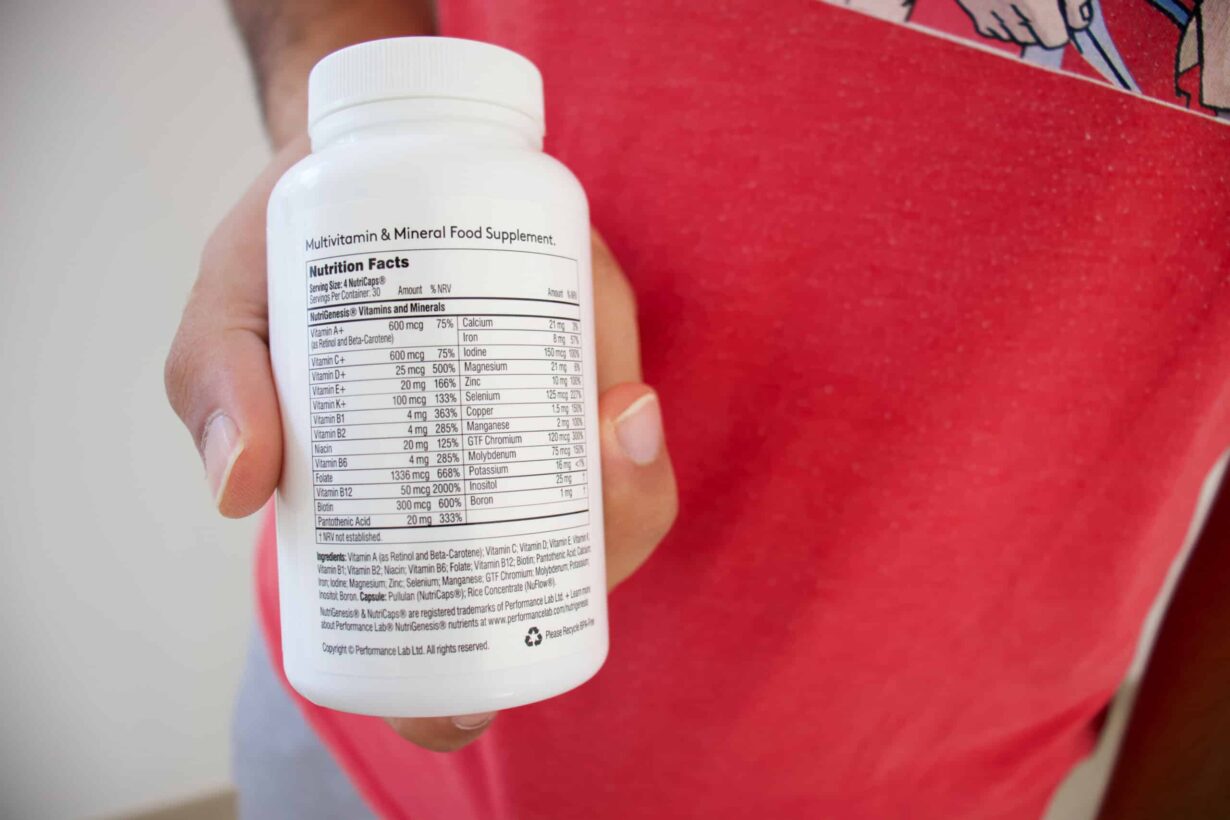 performance lab multi for women ingredients